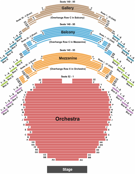 Carol Morsani Hall The Notebook Seating Chart